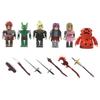 BOBLOX Zero World Game Action Figures 2.5 To 3 Inches 6 Pcs With Weapons Accessories Collectible Box Set For Kids And Collectors