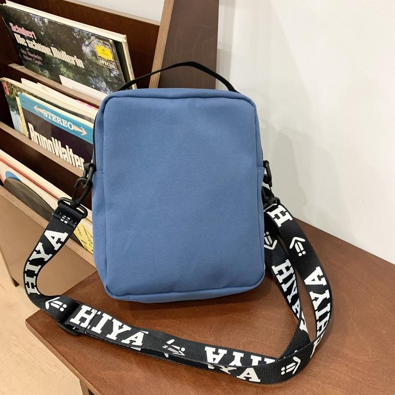 Pánská malá taška s potiskem písmen, taška přes rameno, dámská sportovní crossbody taška