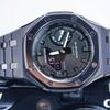 Casio Herren Flüssigkristall/Analog Dual-Display Serie Schwarze Uhr GA-2100-7A-