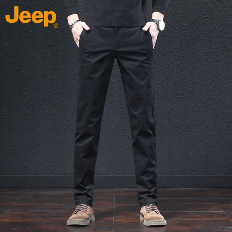JEEP Men s Autumn/Winter Straight-Leg Casual Cotton Pants
