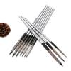 10Pcs/Set Wooden Handle Paint Brushes Nylon Drawing Kit  for Acrylic Oil Painting