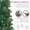 Artificial Christmas Tree 195 Cm, 556 Branches with 27 Pine Cones + Foldable Stand, Green
