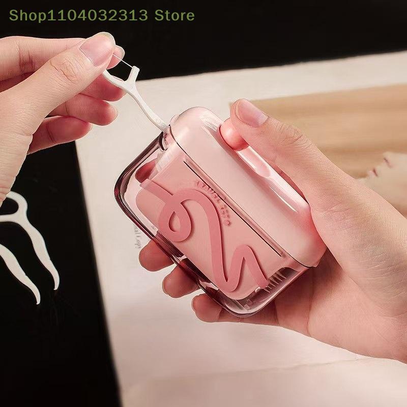 10Pcs Dental Floss Dispenser Containing Automatic Dental Floss Portable Dispenser Refillable Dental Floss Organizer Box