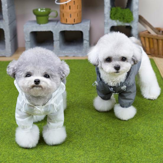 Sweat à capuche pour chien Protection solaire Respirant Veste d'été pour chiot Séchage rapide Vêtements pour chien avec poche Capuche réglable pour petits chiens Protection UV extérieure