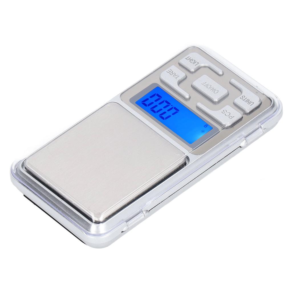 Mini Food Scale LCD Backlight Display Electronic Scale Pocket Jewelry Measuring Tool 500g 0.01g