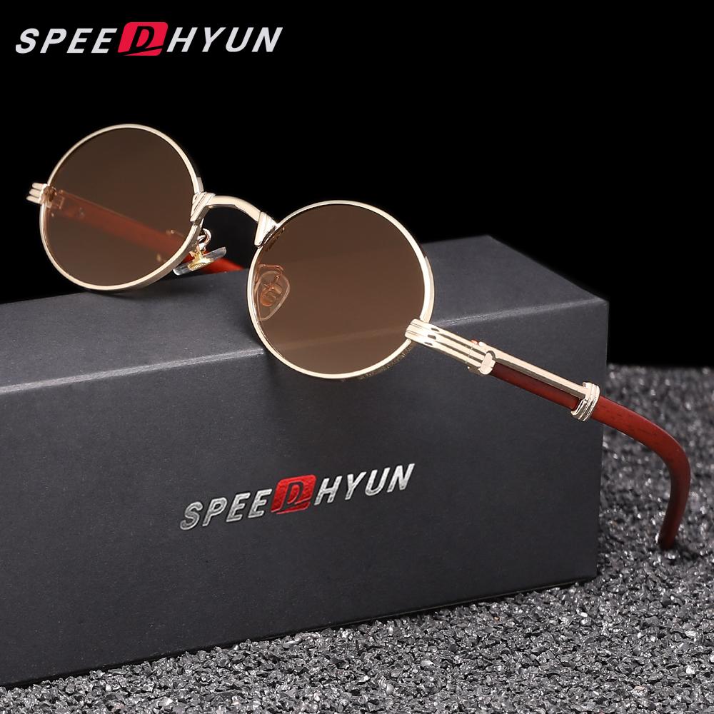 SPEEDHYUN Vintage Round Sunglasses Lightweight Frame with Full UV Protection