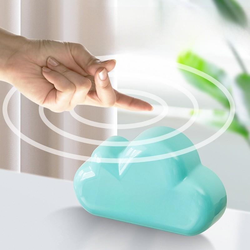 Cloud Shape Led Alarm Clock With Voice Control Night Light For Students And Bedroom Decor