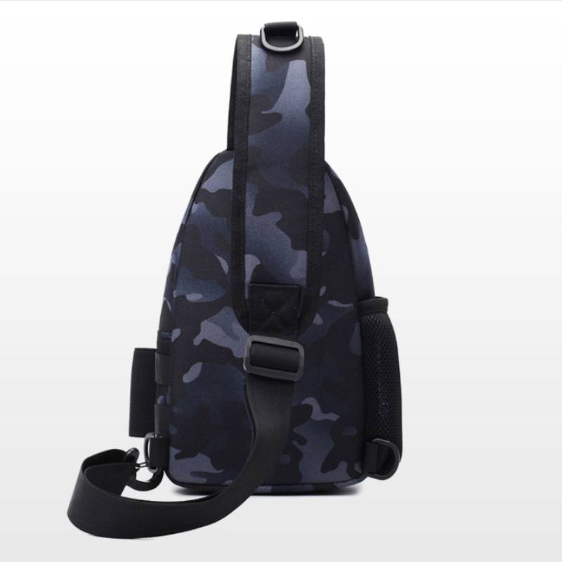 Ny Luya Brystveske Multifunksjonell Utendørs Sport Fritid Taktikk Lerret Crossbody-veske Vanntett Bærbar Oppbevaringsveske for Fiskestang