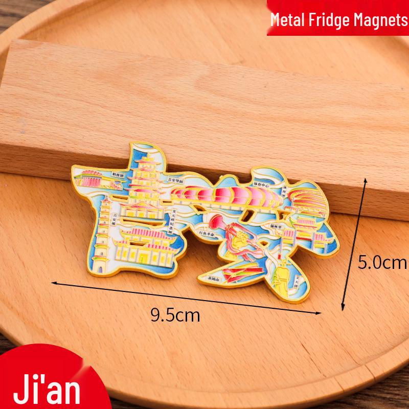 Jinan China City Metal Refrigerator Magnet 2025: Creative Cultural Design