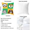 Cartoon Simple Lines Dog8 Cushion Cover 2-in-1 Reversible Plush Pillow Cover | Car/Sofa/Bed | Perfect Gift