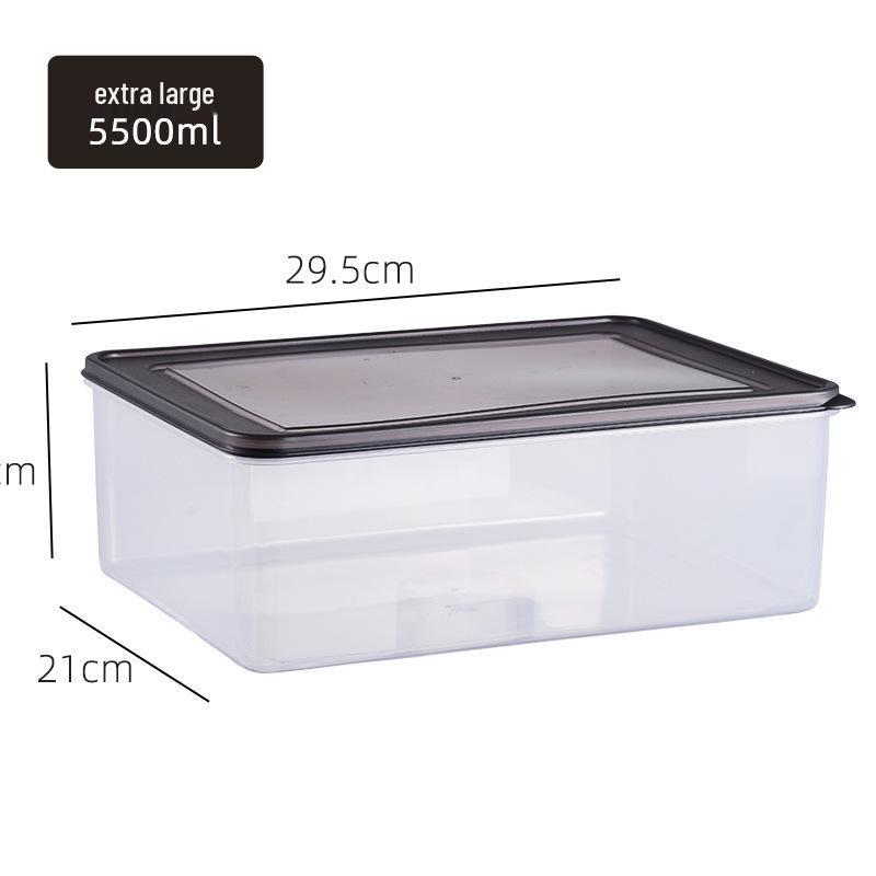 Large Capacity Food-Grade Sealed Kimchi & Fruit Storage Box for Refrigerator