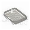 Dog Potty with Grate Easy to Hygienic Pet Toilet Tray Washable Puppy Training
