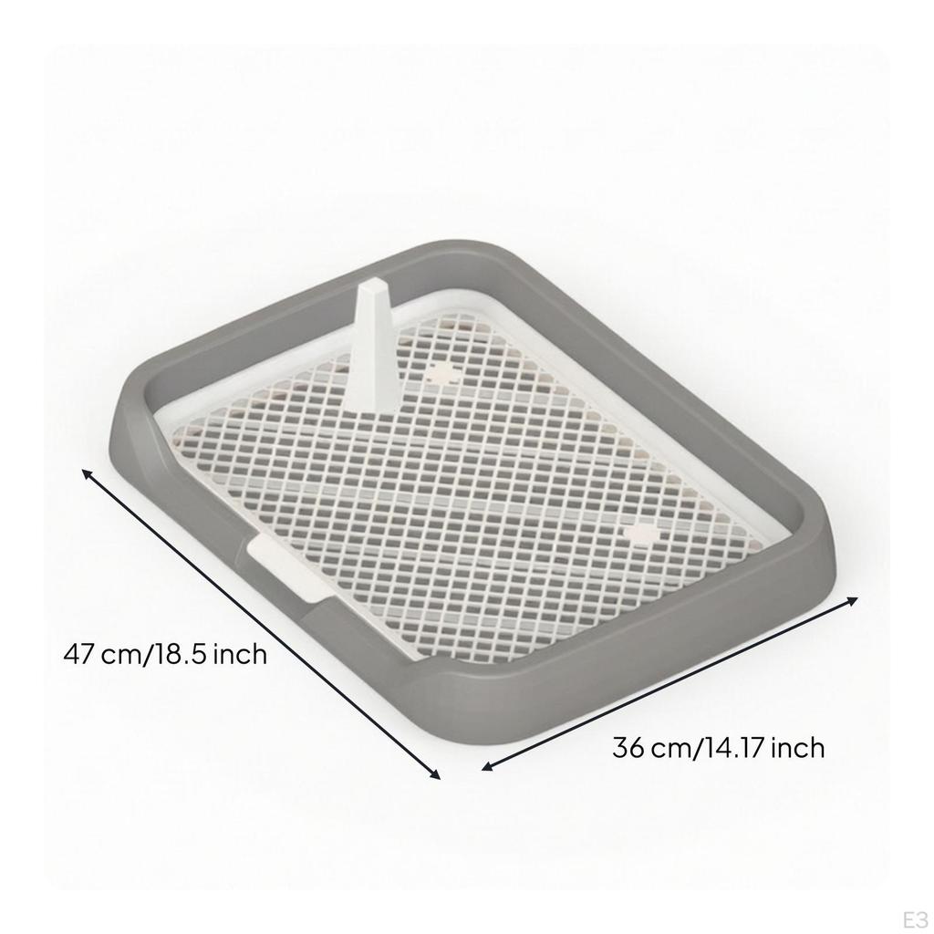 Dog Potty with Grate Easy to Hygienic Pet Toilet Tray Washable Puppy Training