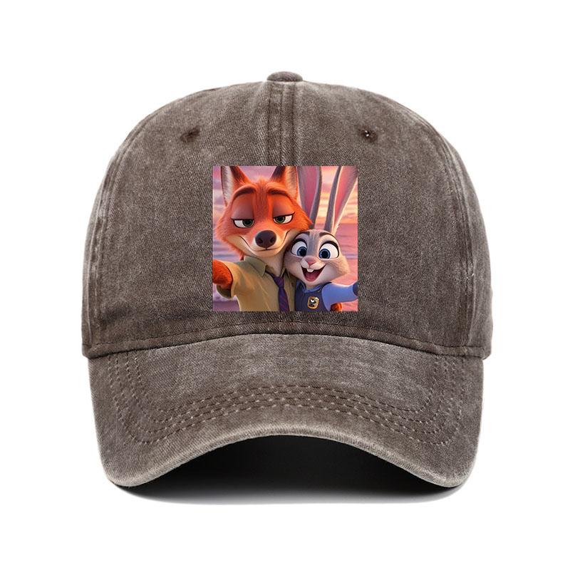 Cartoon Zootopia Three-toedSloth Baseball Cap Couple Women Print Trucker Hat Summer Casual Outdoor Dropshipping Baseball Caps