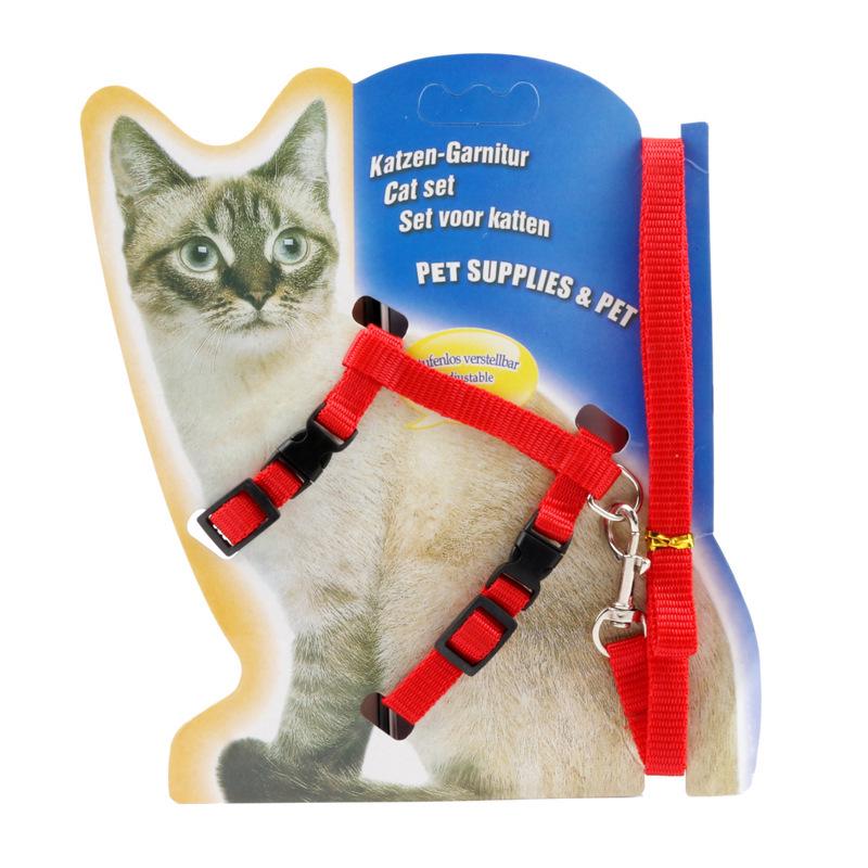 H-Shaped Cat Harness and Leash Set for Walking