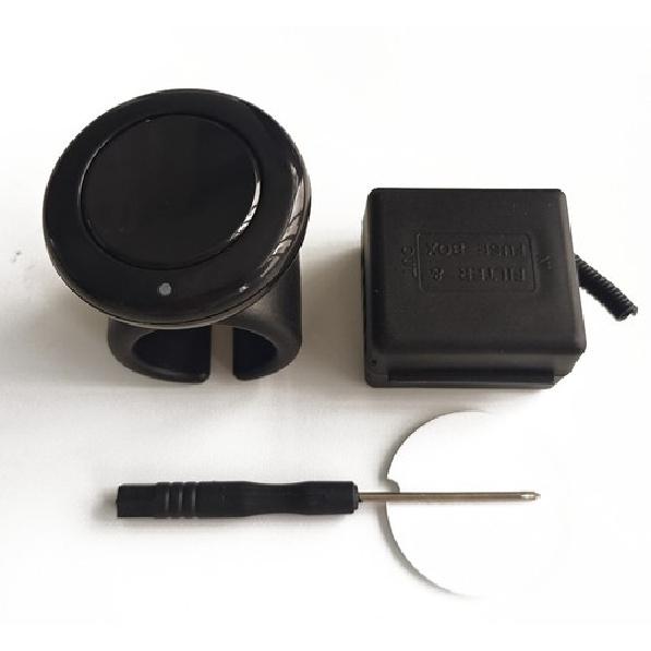 Car Refit Steering Wheel Wireless Horn Button Quick Switch 12V Universal Black