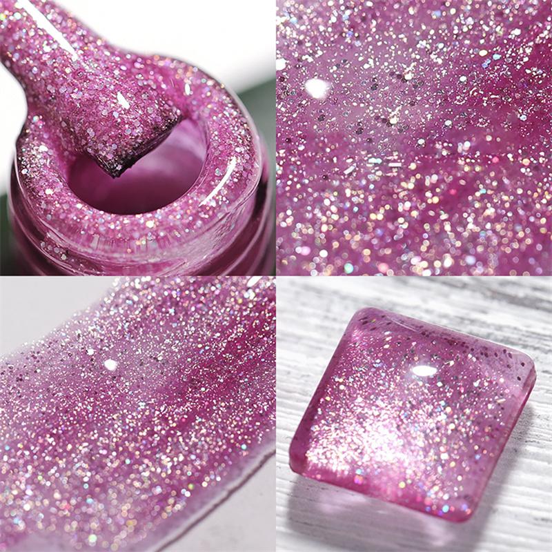 

Лето 2021, новый лак для ногтей, 9 цветов, русалка, мышечная сетка, красная русалка Jizhu, яркие пайетки, Fairy Flash Lasting