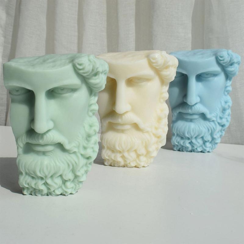 Statue Candle Silicone Mold for Making Candle Soap Plaster Ornament