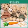 Plüsch Hasenpuppe Spielzeug mit langen Ohren Kinderschlafkissen Geschenk für Kinder