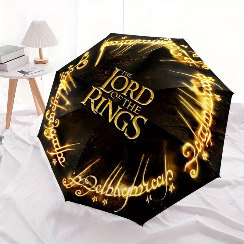 The Lord of the Rings Automatic Open/Close Cute Windproof Umbrella Folding Umbrella,Portable Compact Perfect Gift for Birthday, Christmas0809178