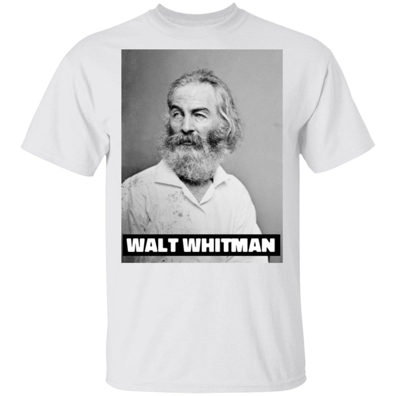 Walt Whitman Leaves of Grass American PoeT shirt G500 5.3 oz. T shirt S