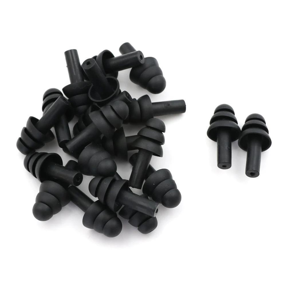 20PCs Ear Plugs Sound Insulation Waterproof Silicone Ear Protection Earplugs Anti-noise Sleeping Plug for Travel Noise Reduction