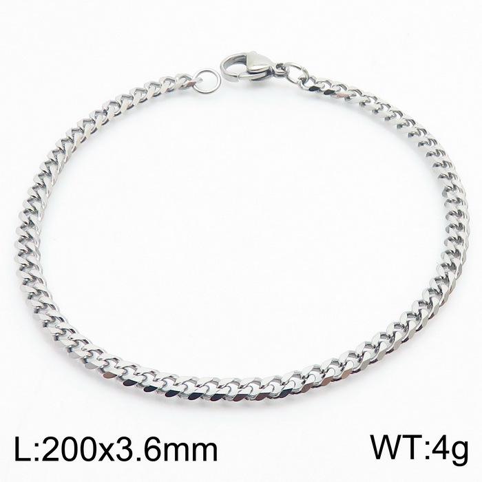 Unisex Edelstahl Kubanische Kette Armband - Trendiger Hip-Hop Mode Schmuck