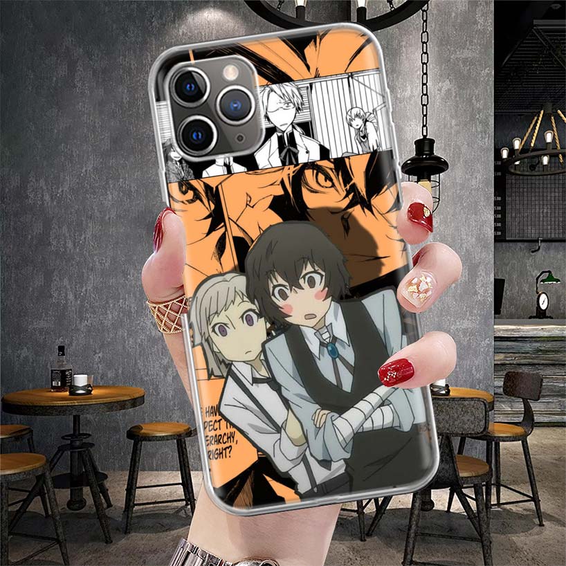 Bungo Stray Dogs Manga Soft Phone Case For IPhone 11 17 Air 16E 16 Pro Max 15 + 14 Plus 13 Mini 12 Apple 7 SE 8 Fundas Coque 11