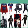 Conjuntos de Roupas de Fantasia Cosplay de Super-Homem Morcego Homem-Aranha de Halloween para Crianças Vibrantes