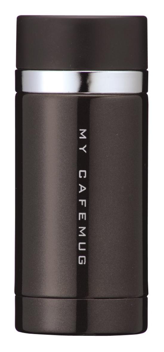 

Pearl Metal 200ml Stainless Steel Water Bottle, Direct Drinking, Black Leather, Premium My Cafe Slim, H-6928