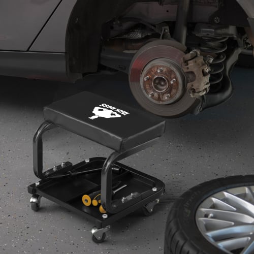 Jack Boss Seat Creeper Roller Seat, Garage Work Chair with Casters, Tool Chair, Working Chair with Tray, Tool Cart, Tool Storage