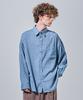 Ader Fits Loose Fit Linen Shirt (Blue)