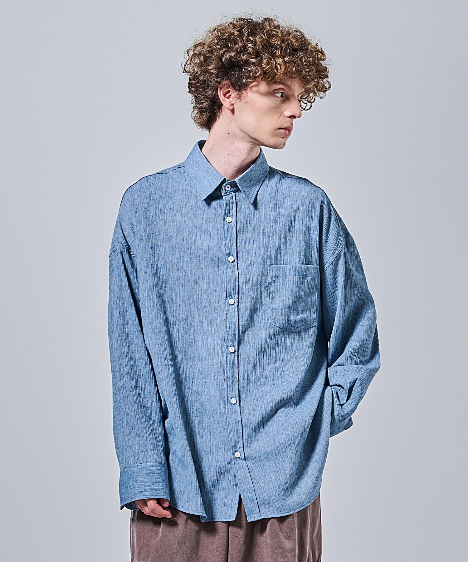 Ader Fits Loose Fit Linen Shirt (Blue) Free
