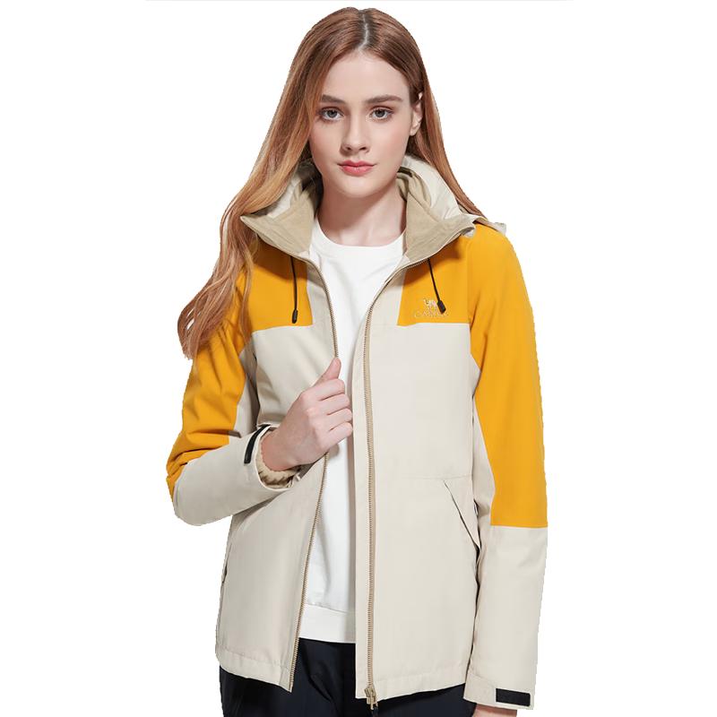 Camel Unisex 3-in-1 Waterproof & Warm Fleece Lined Hiking Jacket