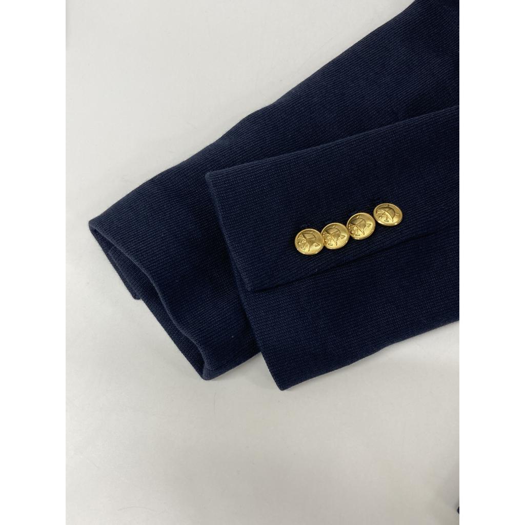 POLO RALPH LAUREN Navy embroidered logo gold button tailored jacket Jacket 4 NavyUsed
