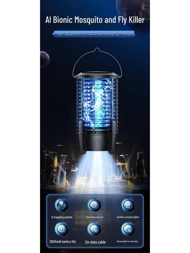 Portable Camping & Home SOS Mosquito Killer Light with Charging Function