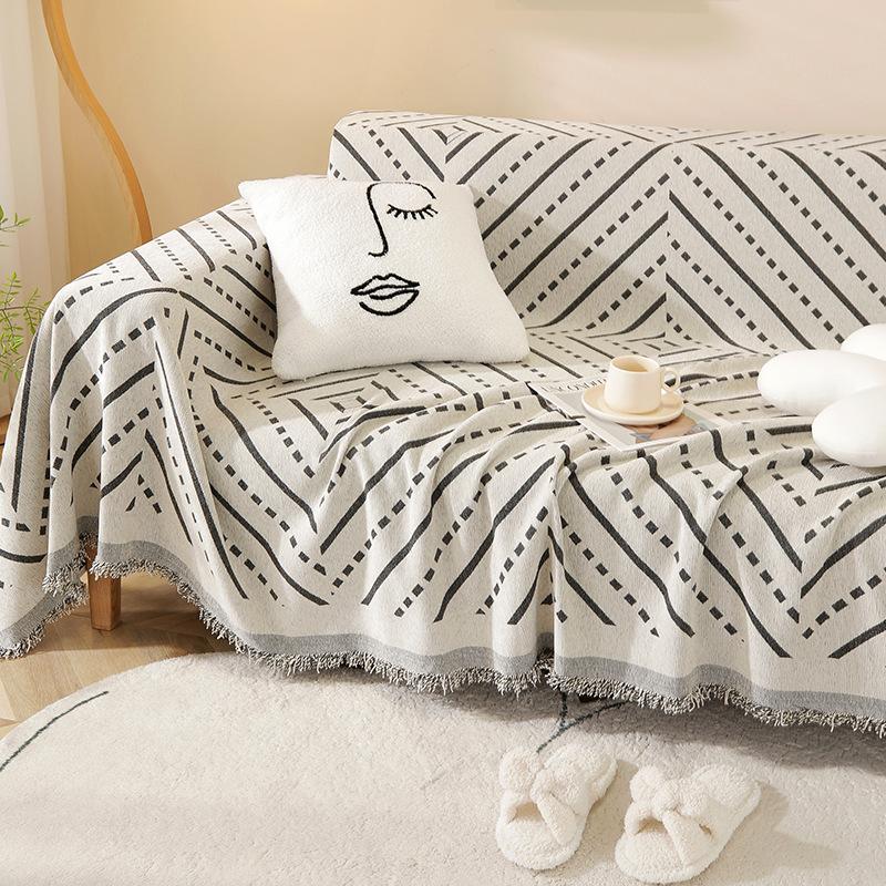 Anti-Scratching Sofa Cover Towel All-Inclusive Universal Four Seasons Universal Dustproof Cover Fixed Non-Slip Backrest Towel