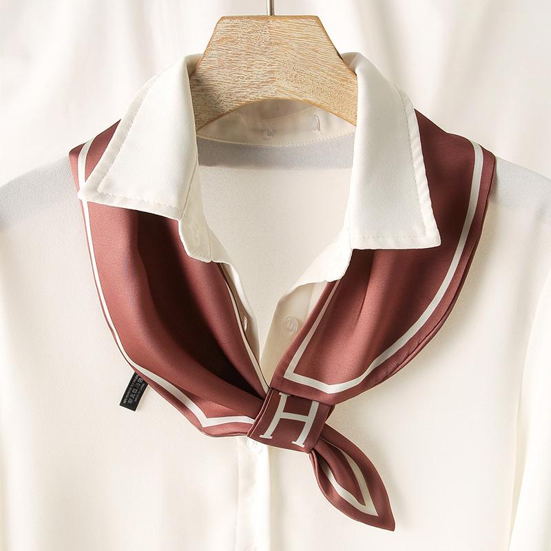 Multi Using Irregular Triangular Scarves for Women DIY Scarf with Cross Intersection Neckerchief Hair Band Head Wrap Accessories