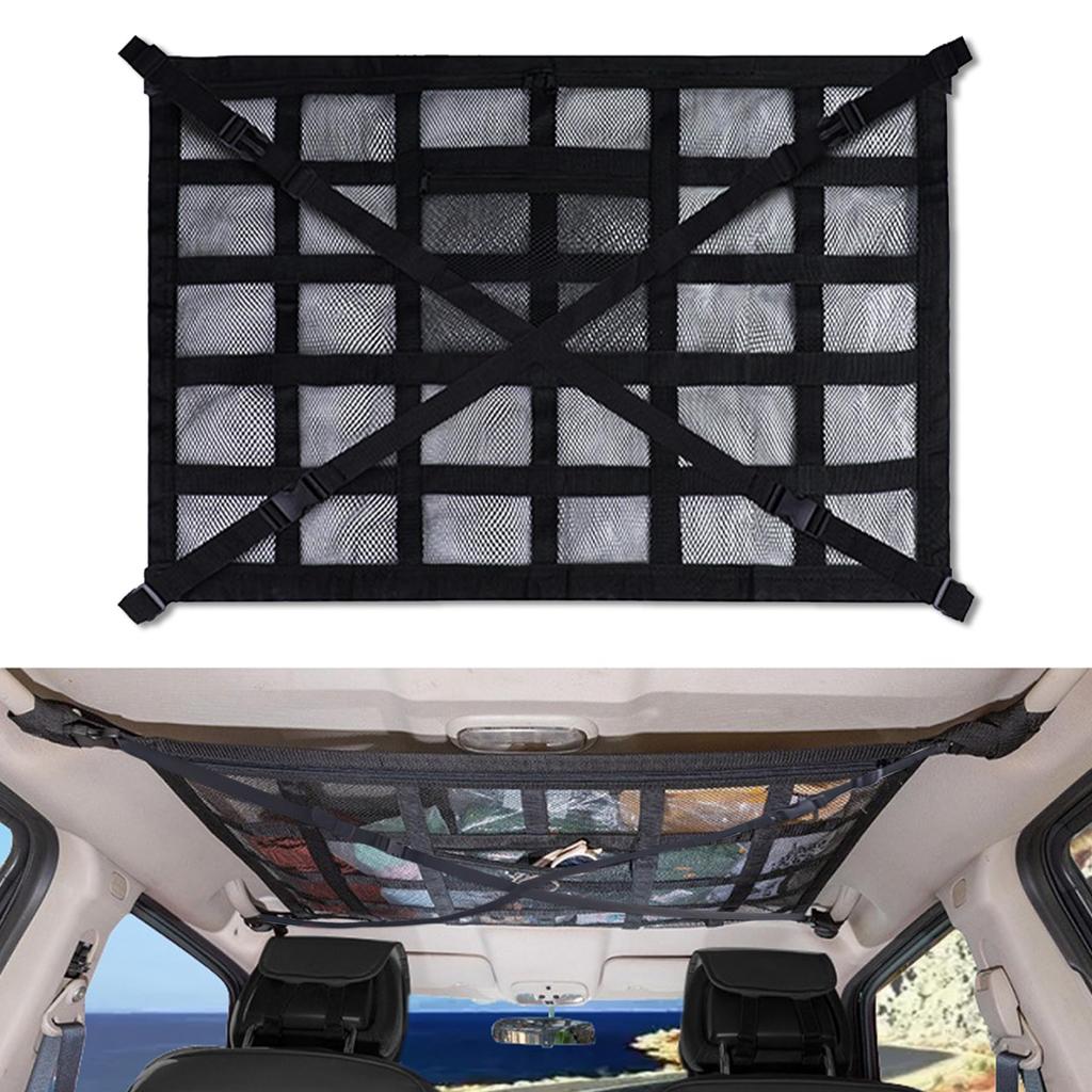COBIVI Car Storage, Ceiling, Car Ceiling Storage, Luggage Net, Luggage Fixing Net, Roof Box,