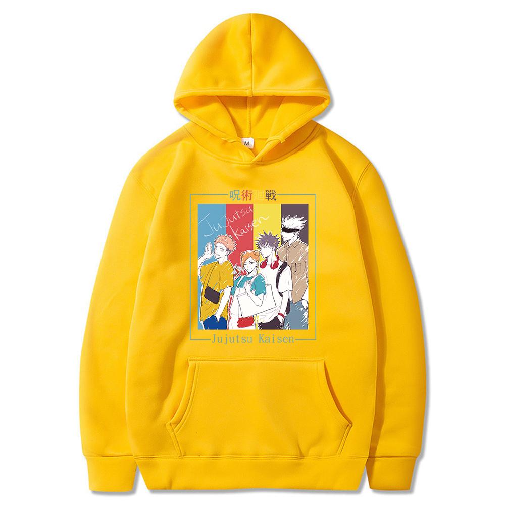 

Худи Jujutsu Kaisen Аниме Пуловеры Графические Худи Оверсайз Толстовка с Капюшоном Длинные Рукава Мужская Женская Одежда 3XL