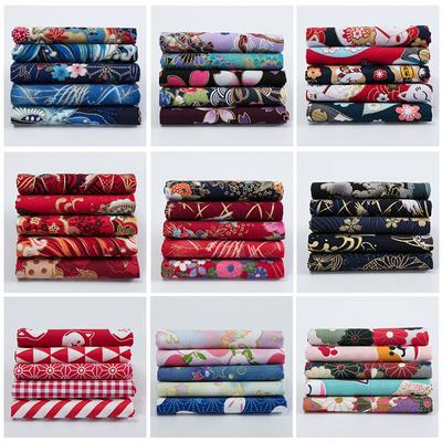 5 adet Çiçekli Giyim Baskı ve Boyama Pamuklu Kumaş Japon Sıcak Damgalı Patchwork