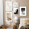 Abstract Line Figure Poster Wall Art Canvas Print Painting Minimalist Retro Black and White Home Decor Bedroom Backdrop Pictures