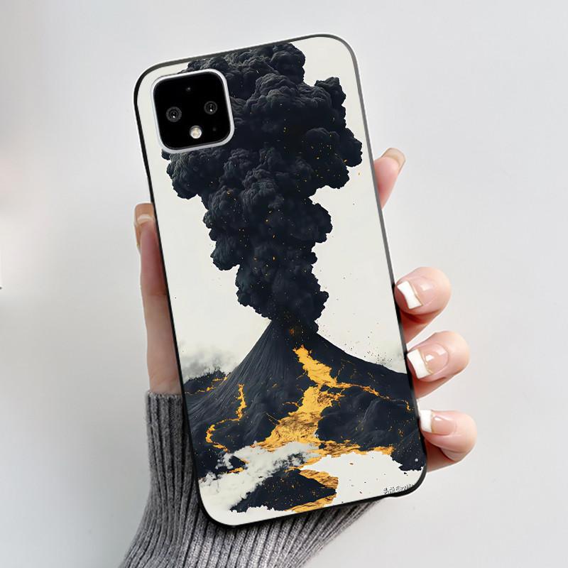 Casing For Google Pixel 4 / 4XL /4 XL Super-Thin Slim Case Aesthetic Luxury Cute Cool Boys Girls Black Matte Soft Silicone Cover
