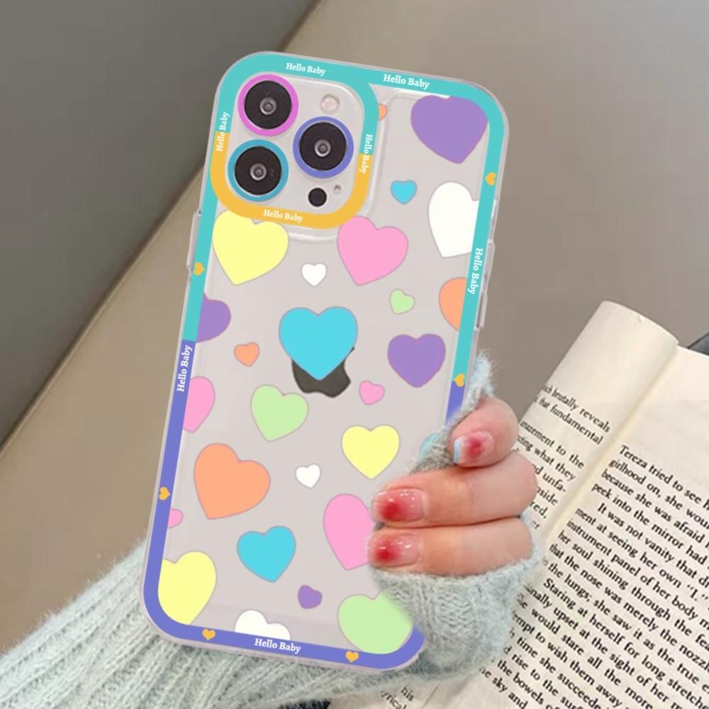 Love Heart Mousepad For Samsung S 20 21 22 23 Lite Plus Ultra Clear Mobile Cover Funda