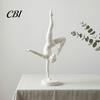 Modern Art Aesthetic Statues 3D Printed Rhythmic Gymnastics Figurine, Minimalist Sculpture, Elegant Artistic Study Room Tabletop Handstand Ballet Pose