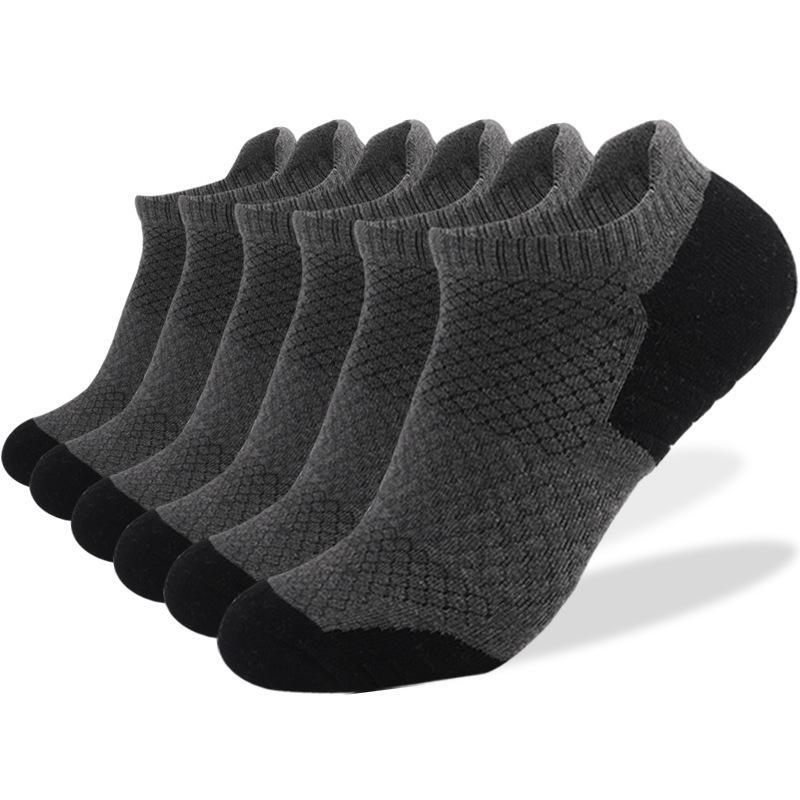 Hohe Sportsocken Low Cut Socken Outdoor Verdickt Frottee Laufen Gepolsterte Socken Herren Damen Sommer Logo Packung 6