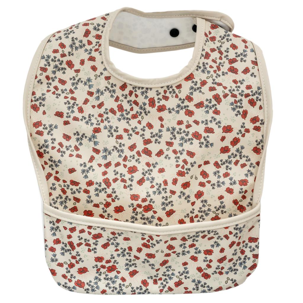 Mealtime Designed by Nursery Soft Suitable for 3D Machine Includes Name Tag [Ufa] Apron, Teachers, Material, Daycare, Pocket, Washable, (Flower)