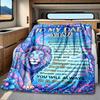 Father'S Day Family Love And Gratitude Message Blanket Personalized Name Soft Comfortable Stylish Blanket Car Blanket Perfect For Travel Camping
