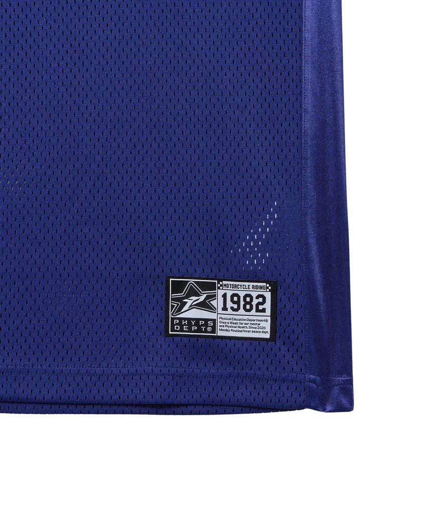 PHYPS MOTORCYCLE Mesh 3M Logo Wing Sleeveless Navy