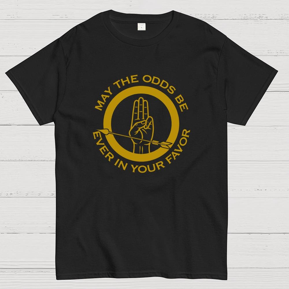 May The Odds Be Ever In Your Favor Art Print Cotton Casual Cool Loose T-Shirt